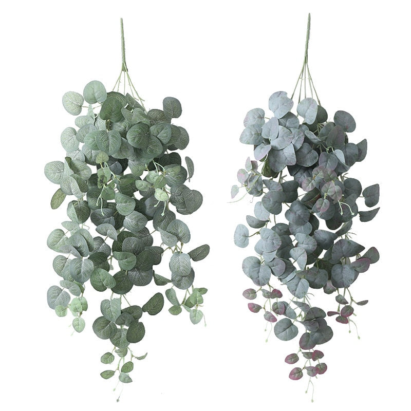 Feuilles d'eucalyptus tombantes artificielles